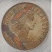 AUSTRALIA 1959/58 . ONE 1 PENNY . ERROR . INCORRECTLY SLABBED